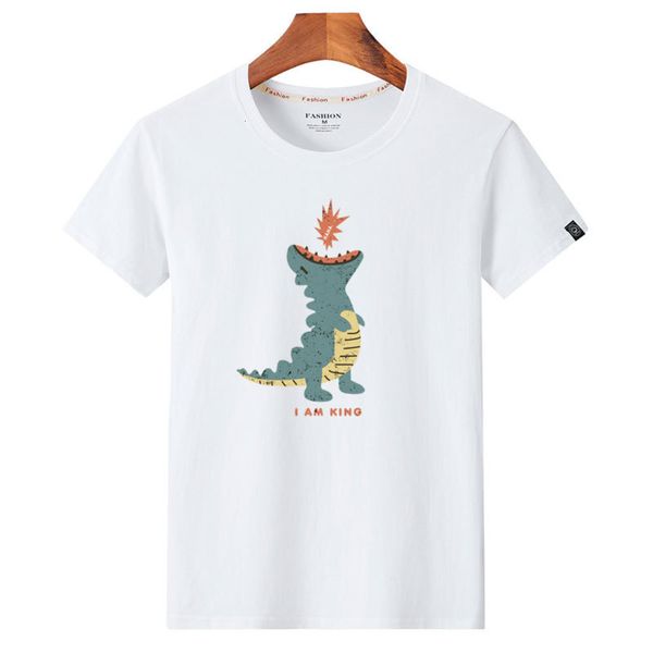 

short sleeve t-shirt men's korean slim trend wear. half clothes trendy white casual 2021 bottom coat, White;black
