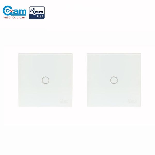 

smart home control neo coolcam 2pcs/lot 1ch/2ch/3ch zwave wall switch z-wave plus touch sensitive app remote eu light