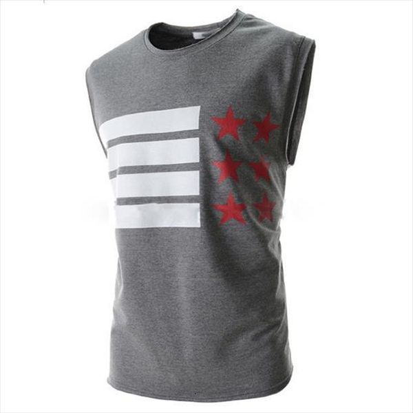 

2015 foreign trade explosion us flag printing design casual men  vest, White;black