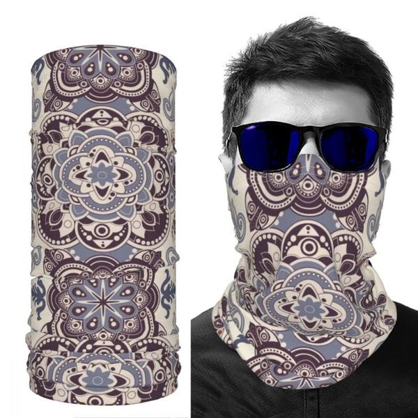 

riding scarf cycling neck warmer hat women printed plaid diy customizable ice silk caps & masks, Black