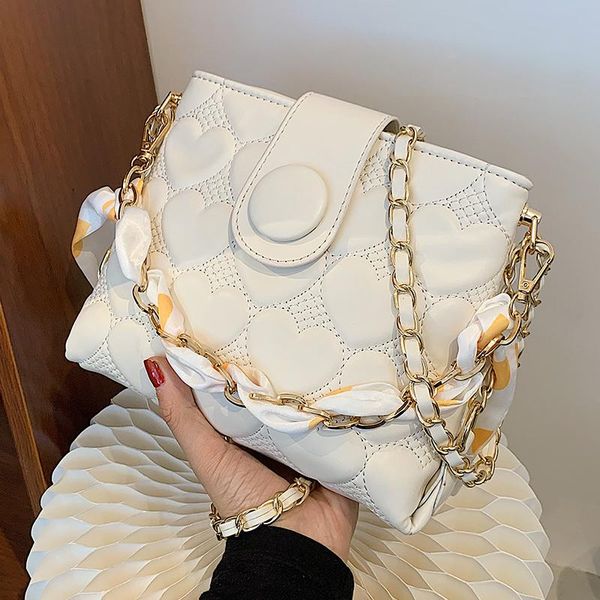 

evening bags female lattice small crossbody 2021 winter fashion chain women shoulder messenger bag ladies pu leather flap clutch purse