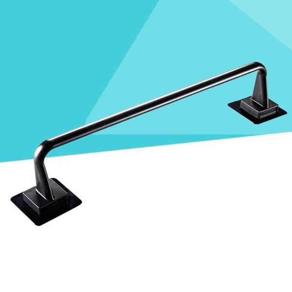 

towel racks 34cm bar modern single rack drill bath holder for bathroom(black)