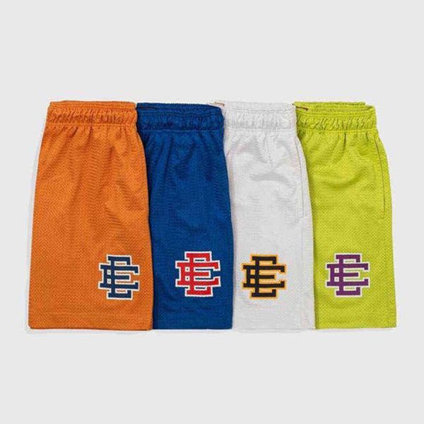 

brand men's summer shorts eric emanuel newyork city skyline mesh short gyms pant print sports pants ee women basic lightning beach work, White;black