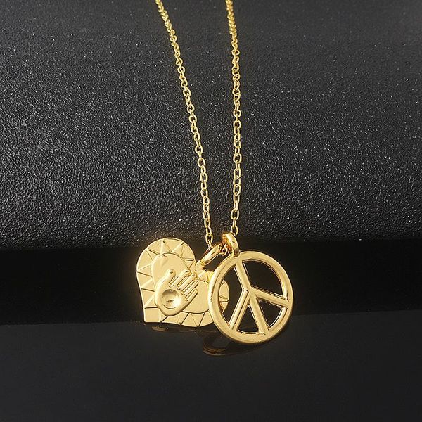 

pendant necklaces anime jojos bizarre adventure heart kujo jotaro cosplay necklace for women men cartoon jewelry gift, Silver