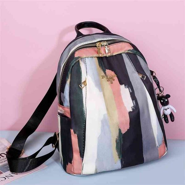 

female korean student backpack brand graffiti wild simple backpacks fashionable multifunctional travel mochila feminina 210911
