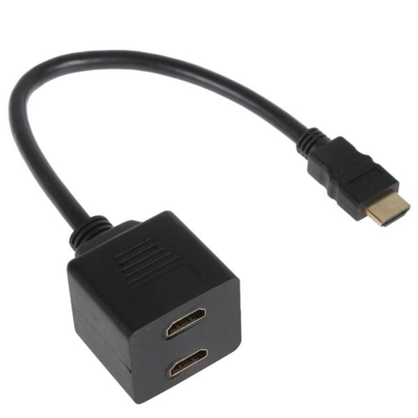 

audio cables & connectors lcd tv male to female hd dvd transmission projection stable 1 in 2 out game machine plug and play cable divid