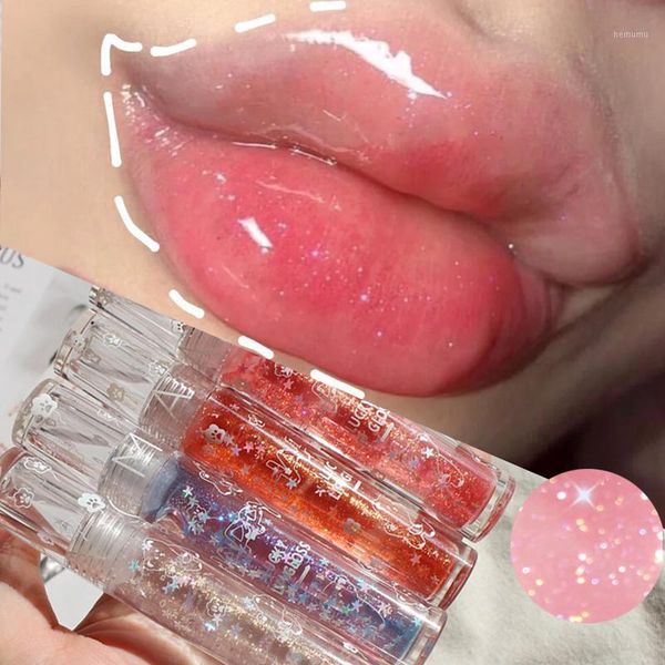

crystal shimmer lip gloss long lasting plumper diamond jelly glitter lipstick waterproof moisturizing shiny glaze makeup1