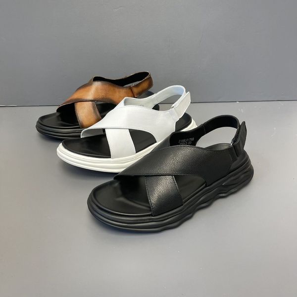 

sandals men's slippers personality summer net red sandals fashion trend versatile sports soft sole e0ys, Black