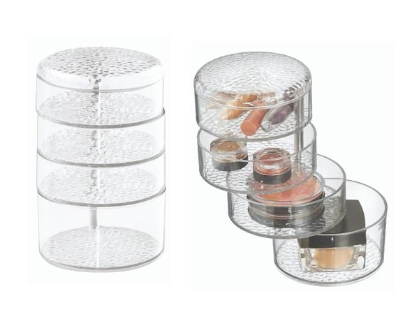 

cosmetic organizer rotating, drop model storage boxes & bins