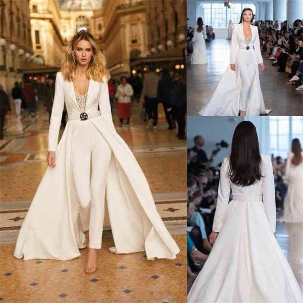 

1jumpsuits for women long formal casual female sleeve party gown elegant s 210514, Black;white