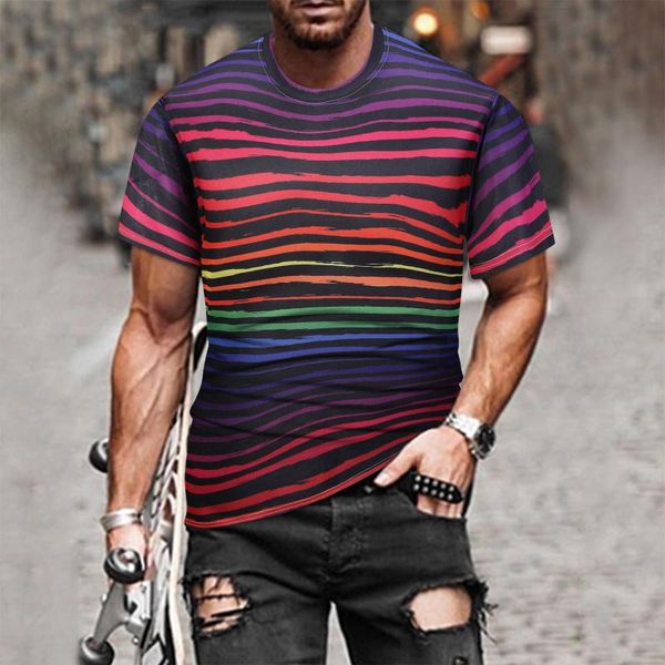

men's t-shirts vintage stripes printed oversized t-shirt casual baggy short sleeved male blosue harajuku ethnic t shirt for men, White;black