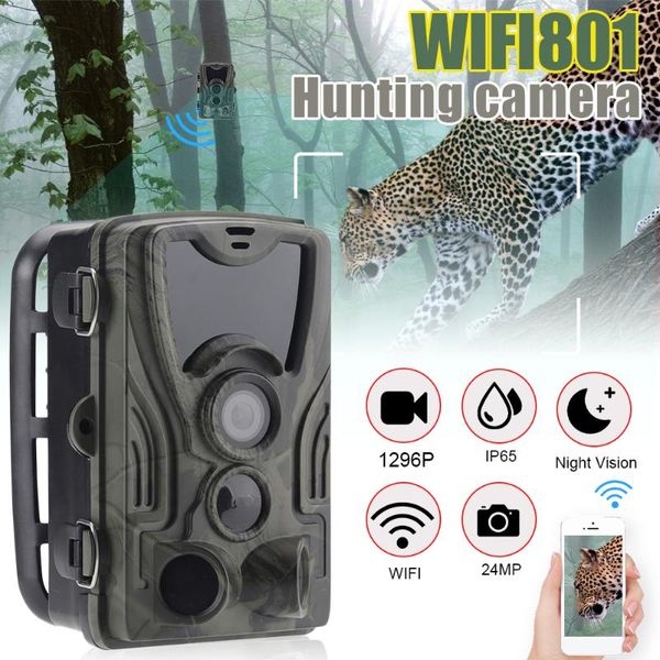 

hunting cameras wifi trail camera low glow infrared mini portable 1296p hd wireless camcorder waterproof night vision