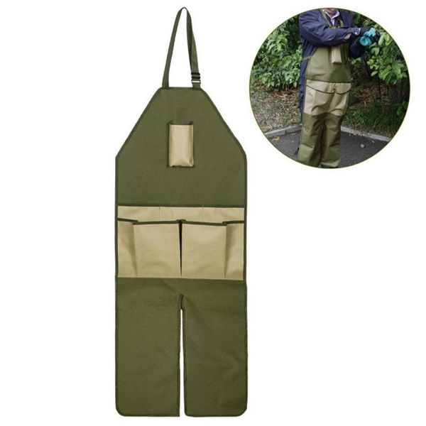 

aprons gardening anti-dirty leggings garden tool apron orchard picking multi-pocket oxford cloth color-blocking extende