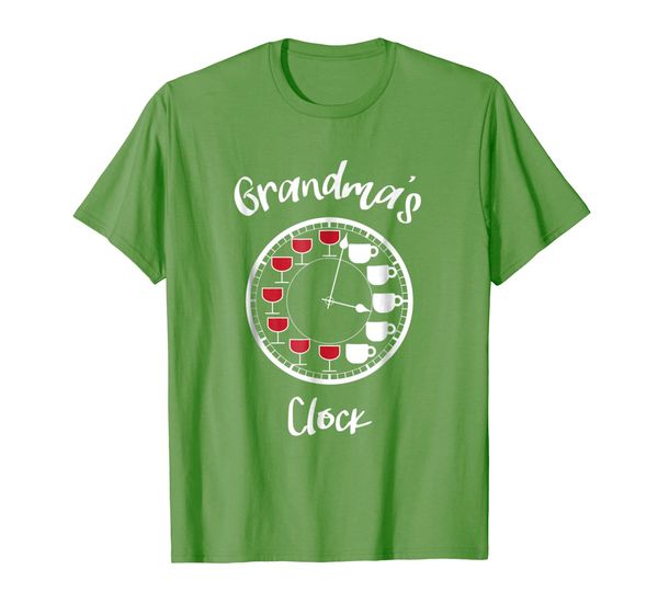 

Funny Wine and Coffee Shirts for Women - Grandma' Clock, Mainly pictures