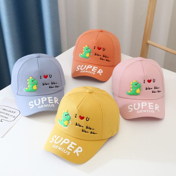 

children's dinosaur cap in spring and autumn, Blue;gray