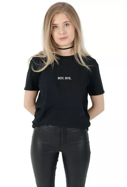 

boy, bye t-shirt shirt tee fashion grunge slogan, White;black