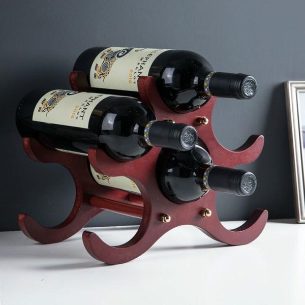 

bathroom shelves wooden wine rack home creative decoration bottle shelf display