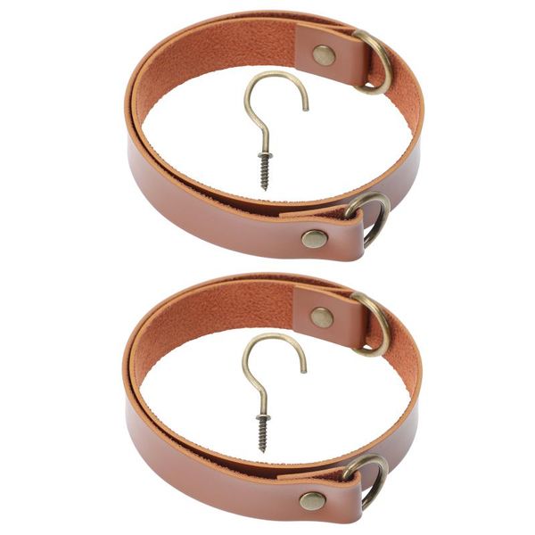 

curtain & drapes 2sets leather fixing buckles exquisite holders