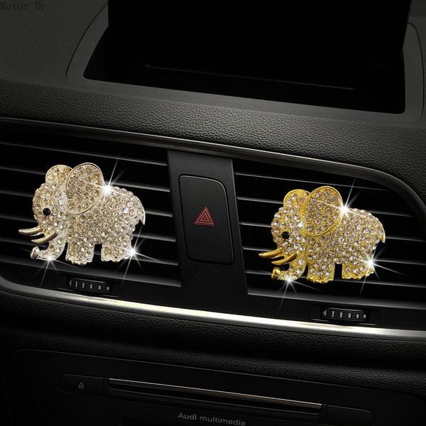 

interior decorations 2022 pre-sale of shiny metal elephant exclusive custom rhinestone car decoration accessories bling girls