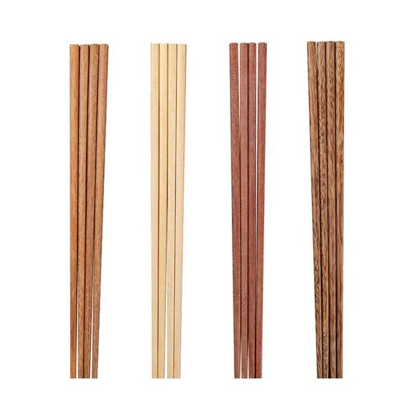 

chopsticks 10 pairs of household non-slip wooden tableware activity gift set lz