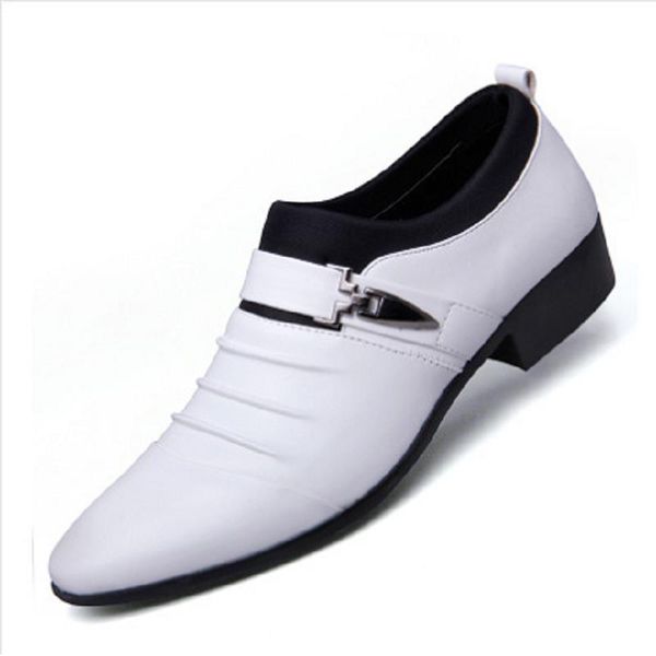 

dress shoes four seasons youth male shoe leather formal men will code man correct business affairs casual trend, Black