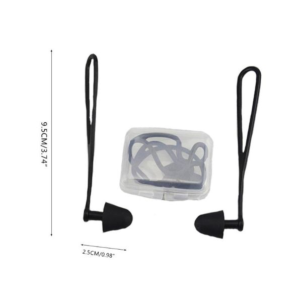 

pool & accessories a5kc surfer/swimmer ear plugs, blocks out water lets sound in, universal-fit with lanyard, perfect for swimming, diving