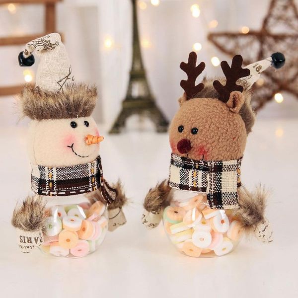 

gift wrap cute box storage bottle sweet candy jar xmas santa claus christmas