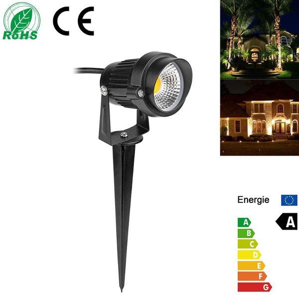 

lawn lamps waterproof spike landscape led light eu plug us spot ip65 outdoor for garden