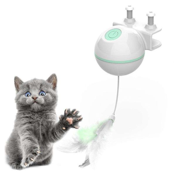 

cat toys chakwan led light rechargeable interactive dogtoys automatic rolling ball fixed pet training toy chaser entertainment