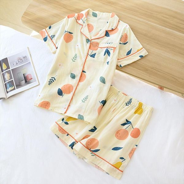 

short pyjamas 100% cotton sleeves womens sleepwears pajama sets shorts japanese simple cute cartoon sleepwear homewear, Black;red