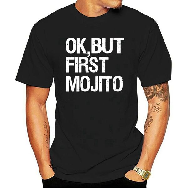 

men's t-shirts fashion t shirts menfashion but first mojito t-shirt classicfunny print tee, White;black
