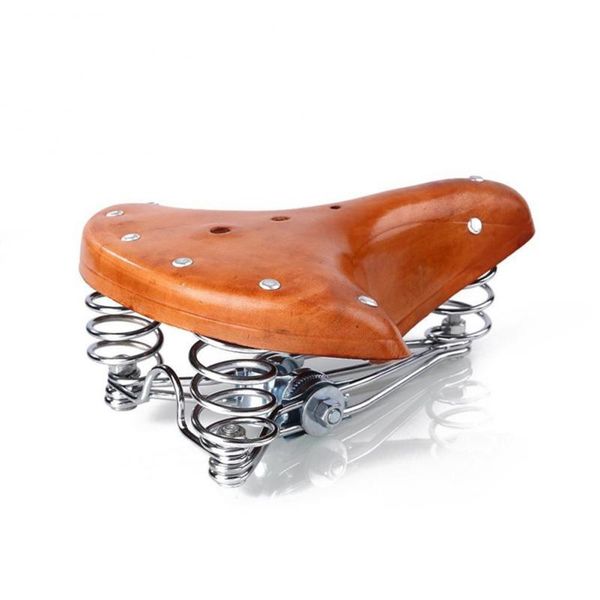 

bike saddles bicycle cowhide saddle seat real mtb road mountain racing pu breathable soft cushion.