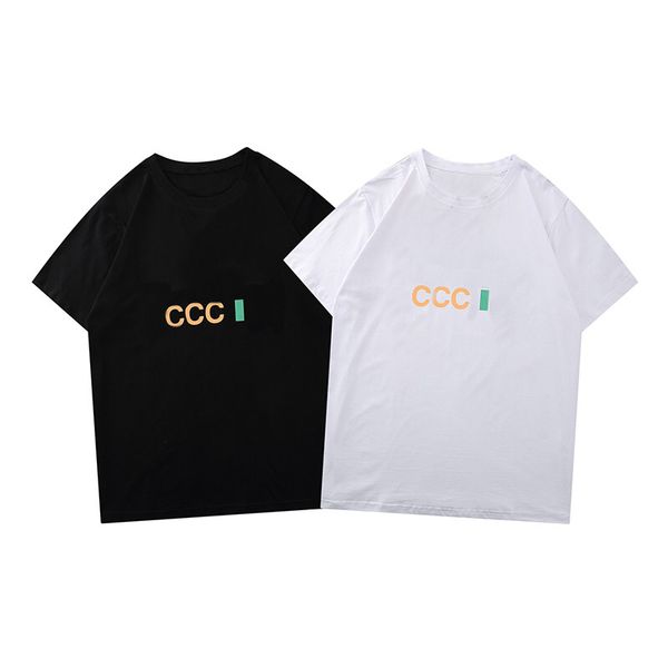 

luxury t shirt fashion mens designer t shirt summer letter prints short sleeve couples tees polo siz, White;black