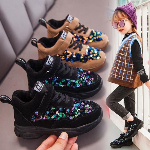

sneakers toddler infant kids shoes for boys babys soft sole winter sequins running sport girls tenis infantil zapato, Black;red