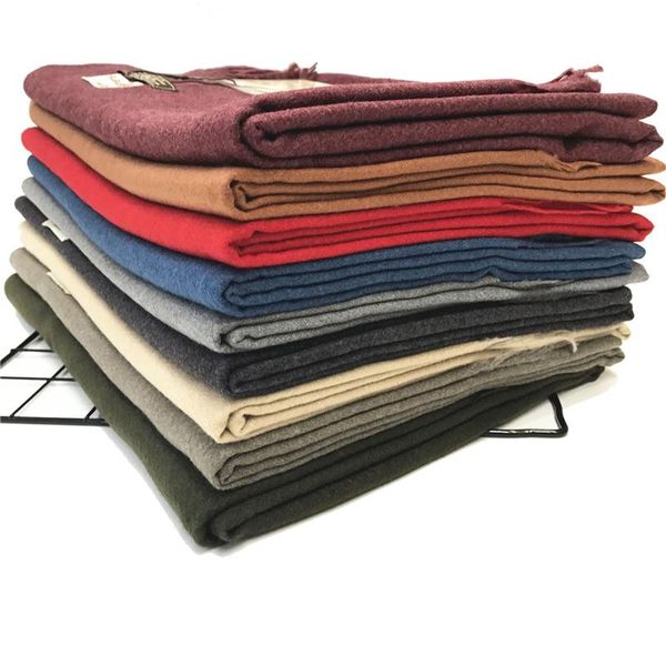 

scarves women cashmere thick solid scarf pashmina shawl wrap female hijab stoles tassel long head 2021 260g, Blue;gray