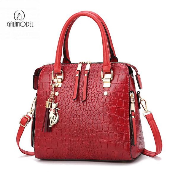 

evening bags vintage crocodile patter shell leather bag women crossbody bag-hobos classical fashion messenger totes pu shoulder
