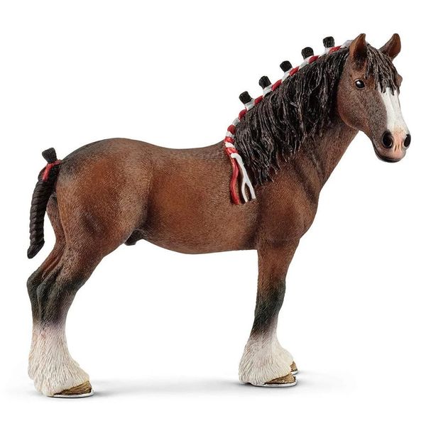 

clydesdale horse models pvc toys gifts collections forest wild farm animal model action figures figurines for kids
