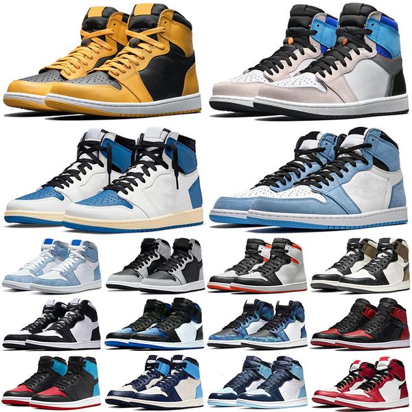 

jumpman 1 1s trainers shoes pollen fragment university blue hyper royal shadow 2.0 chicago dark mocha satin snake electro orange men women s