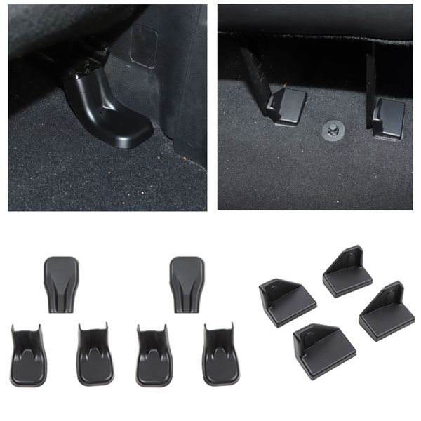 

abs front/rear seat screw protection cover 10pcs for jeep wrangler jl jt 4door 18+ auto interior accessories