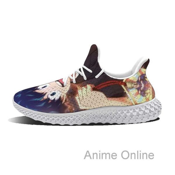 

summer men's fashion trend breathable custom pattern anime sneakers