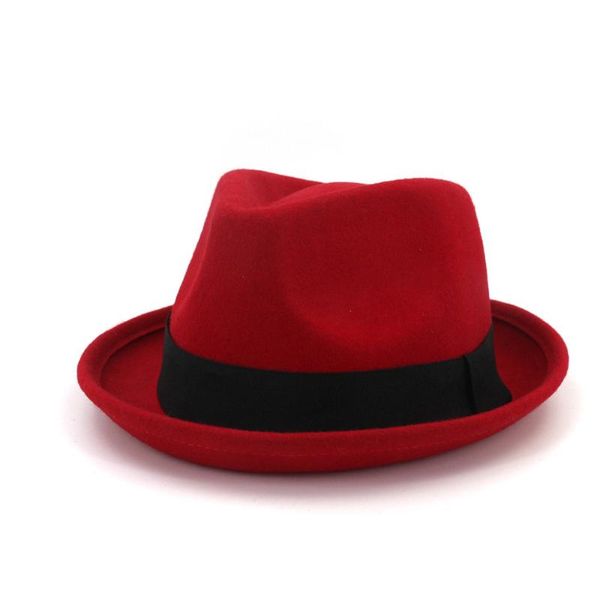 

stingy brim hats retro women men fedroa hat party for lady panama jazz, Blue;gray