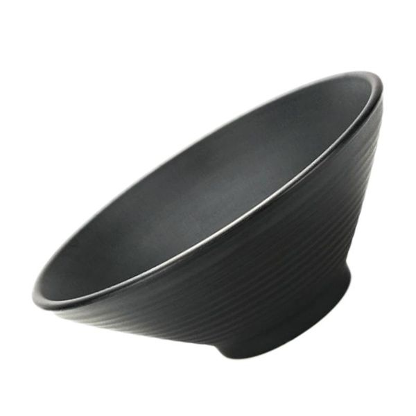 

pc 8-inch salad bowl nonslip porridge melamine ramen (black) bowls