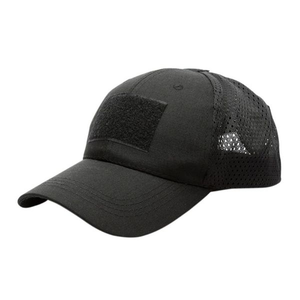 

outdoor hats women men casual tactical camouflage sports cap summer breathable quick-drying hat, Black;white