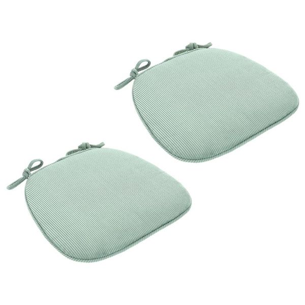 

cushion/decorative pillow 2pcs comfortable chair cushions zipper design pad seat cushion with fixing ties