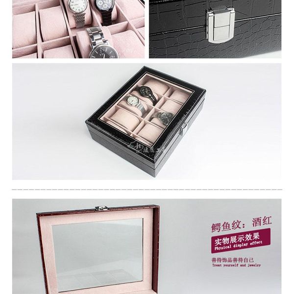 

storage boxes & bins watch box spot wholesale 10 pu display wooden jewelry gift da