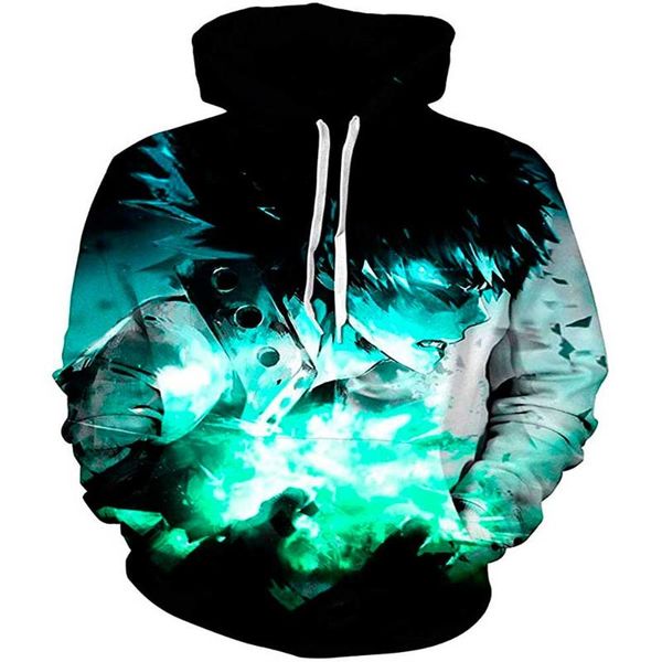 

men's hoodies & sweatshirts 2021 coshome anime boku no my hero academia cosplay costumes men sweatshirt 3d fashion streetwear jacket co, Black