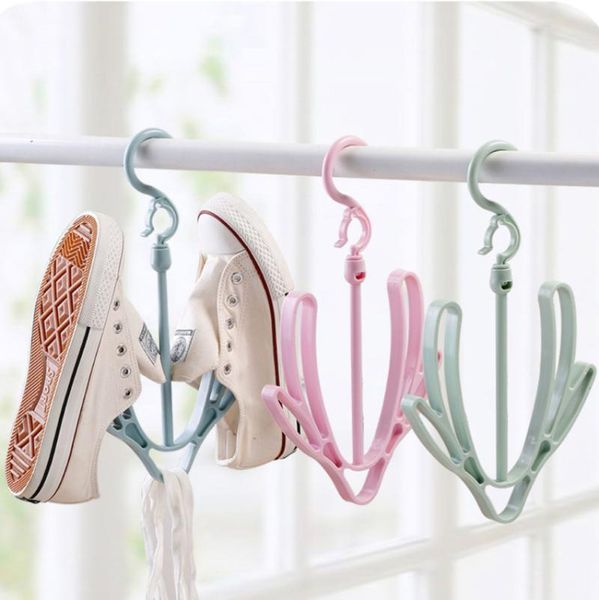 

hangers & racks shoes hanger drying rack antiskid space saving hanging hooks for closet home storage organizer