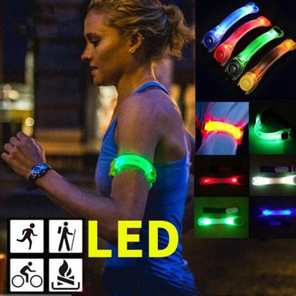 

bike lights 1pc outdoor sports night running light safety jogging led arm leg warning wristband cycling bicycle party luces bicicleta1