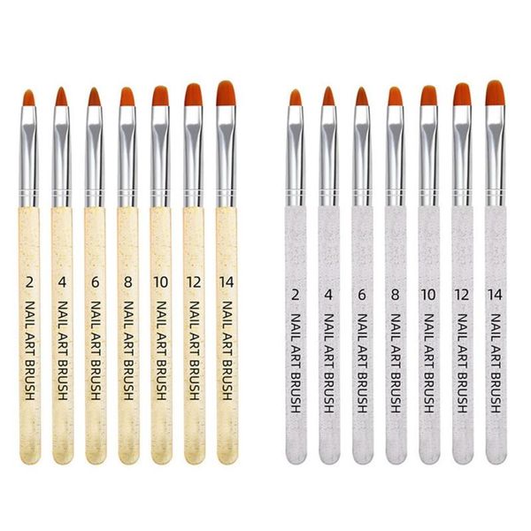 

nail art kits m17c professional manicure uv gel brush pen transparent acrylic painting drawing brushes potherapy tools