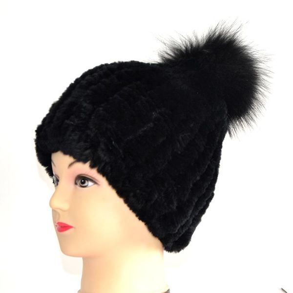 

beanies winter woman fur hat keep warm soft and elastic